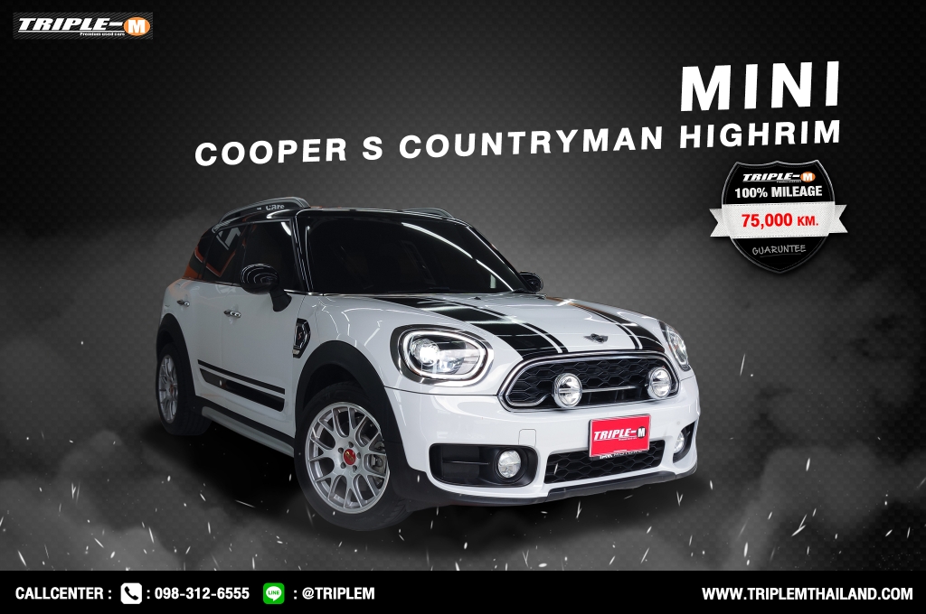 MINI COOPER [S] COUNTRYMAN (ปี17-ปัจจุบัน) 2.0 TURBO AT ปี 2017 ราคา 1,258,000.- (#C2022110701)