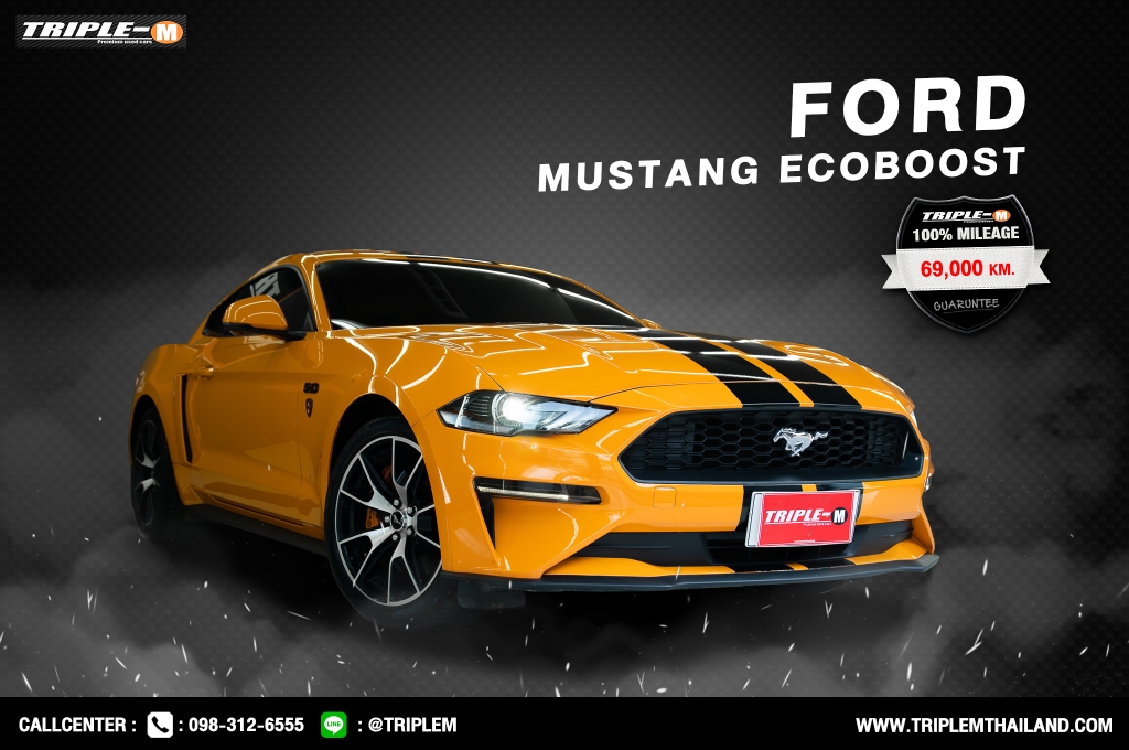 FORD MUSTANG 2.3 EcoBoost Coupe AT ปี 2019 #1