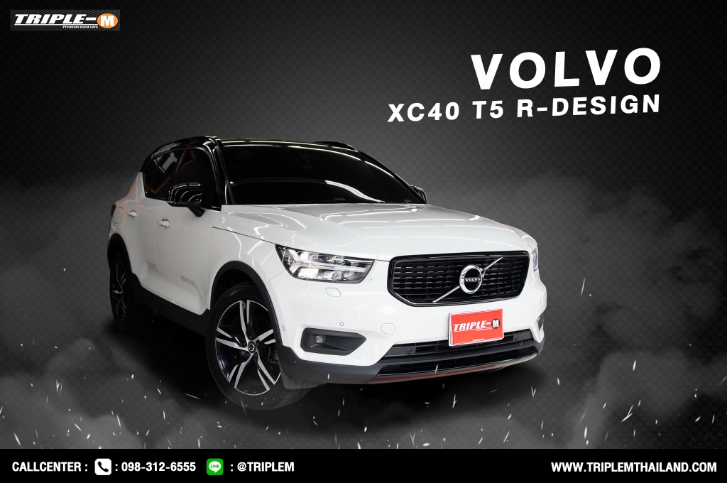 VOLVO XC 40 โฉมปี (18-24) T5 R-Design AWD AT ปี 2019 ราคา 988,000.- (#C2023092701)