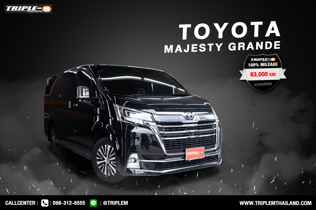TOYOTA MAJESTY โฉมปี (19-30) 2.8 Grande AT ปี 2019 ราคา 1,788,000.- (#C2023100901)