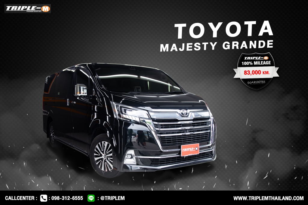 TOYOTA MAJESTY โฉมปี (19-30) 2.8 Grande AT ปี 2019 ราคา 1,858,000.- (#C2023100901)