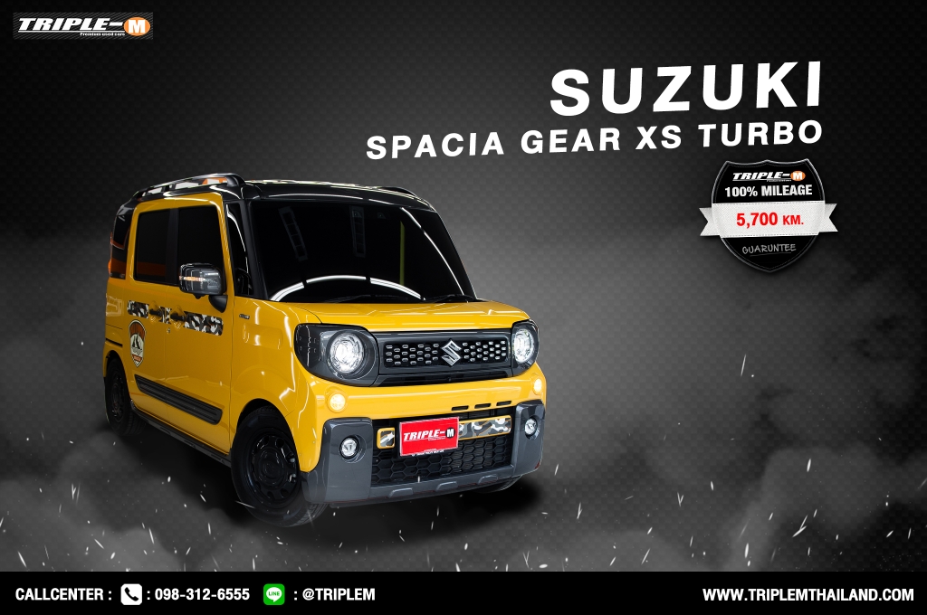 SUZUKI SPACIA โฉมปี (17-ปัจจุบัน) GEAR Hybrid XZ Turbo AT ปี 2022 ราคา 1,018,000.- (#C2024020504)